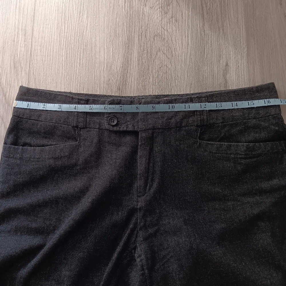 Banana Republic Martin Fit Cotton Novelty Denim Mid-Rise Dark Grey Pant Size 10R - Picture 8 of 15